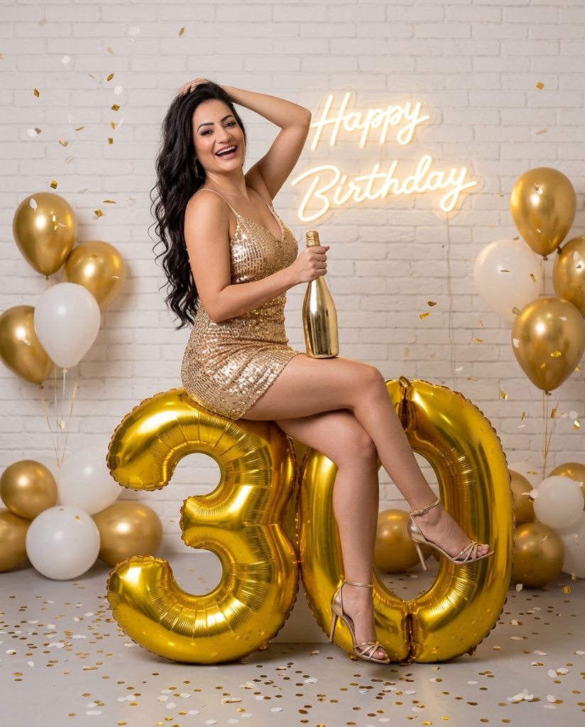 Foto premium de aniversário gerada por IA