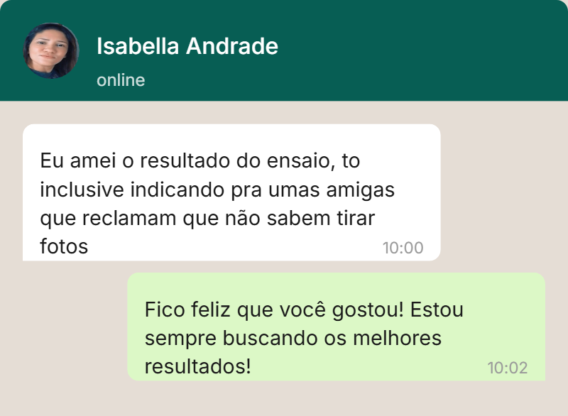 Feedback de cliente no WhatsApp 1