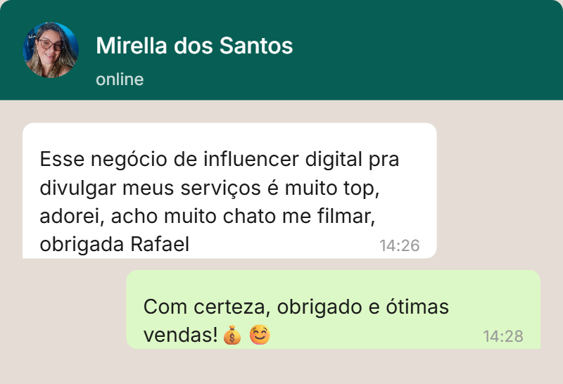 Feedback de cliente no WhatsApp 2